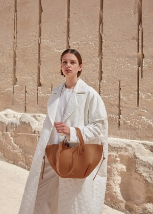 Polène Cyme Mini Edition Textured Camel | SN-PLN364929