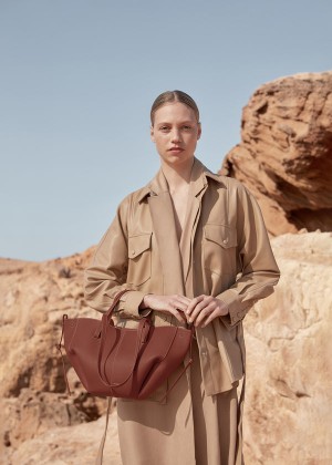 Polène Cyme Mini Edition Textured Cognac | SN-PLN364925