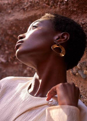 Polène Éole Hoop Earrings Zlaté | SN-PLN364998