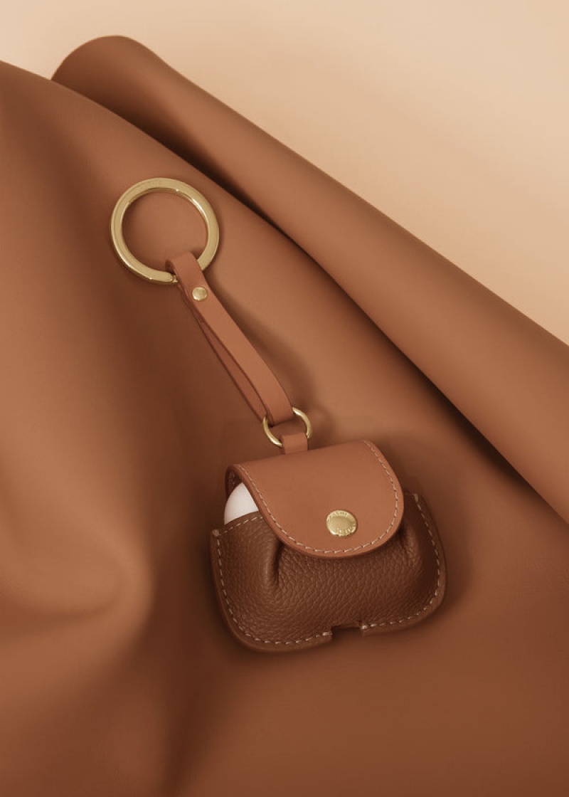 Polène Airpods Case Edition Duo Camel | SN-PLN365051