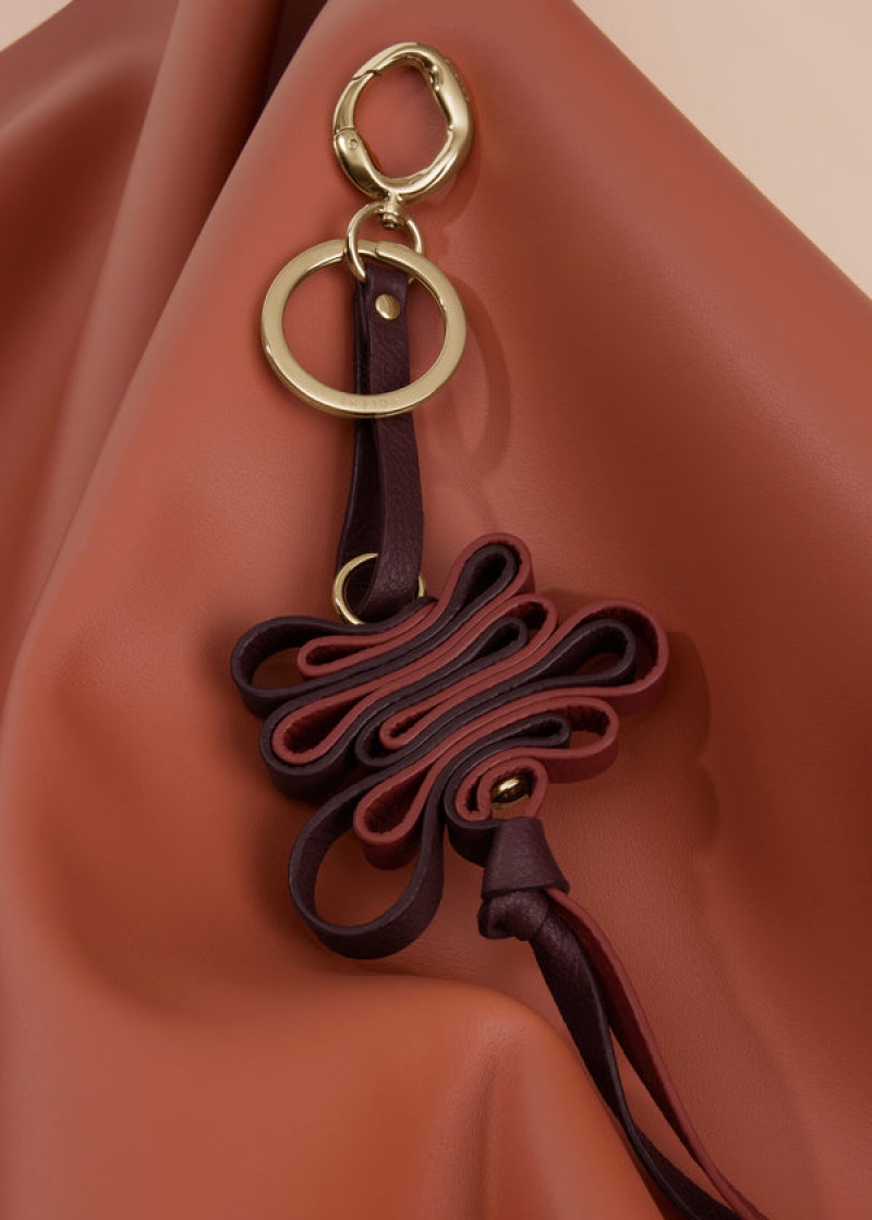 Polène Ziggy Keyring Vínové | SN-PLN365047